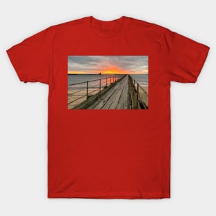 Sunrise over the Old Wooden Pier T-Shirt